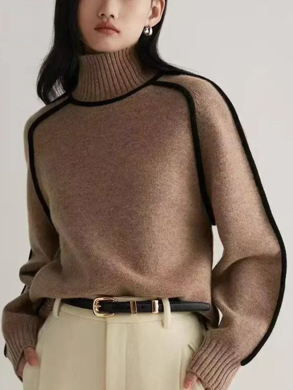 Donna | Pull élégant à col roulé