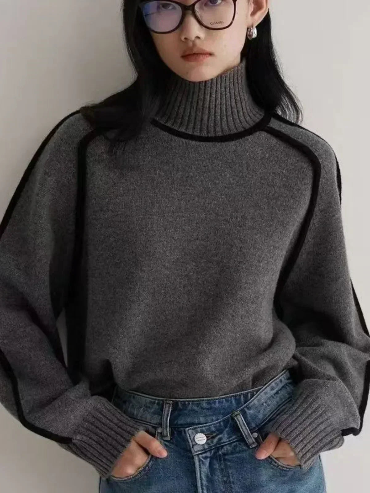 Donna | Pull élégant à col roulé