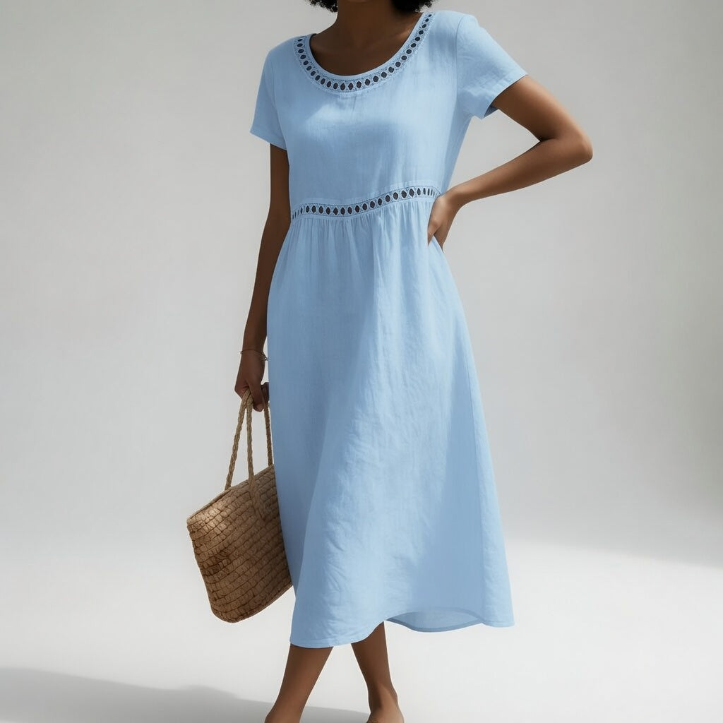 CLAIRE LYON | ROBE EMPIRE BRODÉE POUR FEMMES