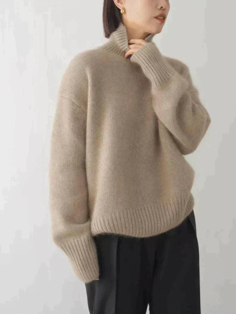 Marianne | Pull à Col Roulé de Luxe