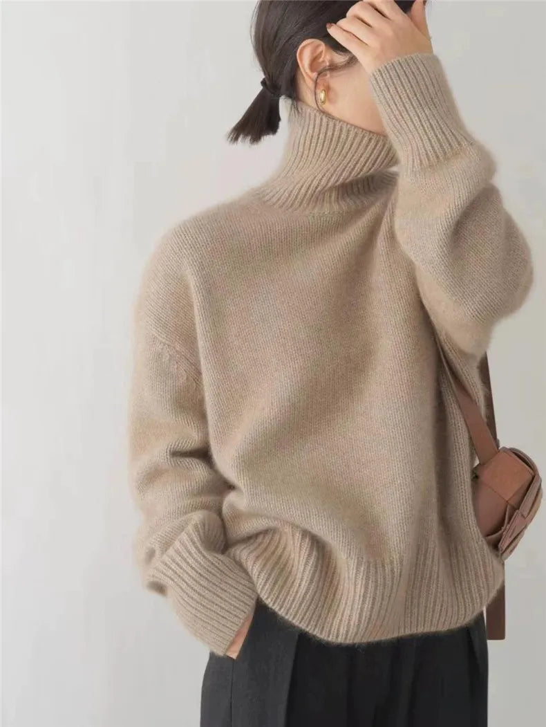Marianne | Pull à Col Roulé de Luxe