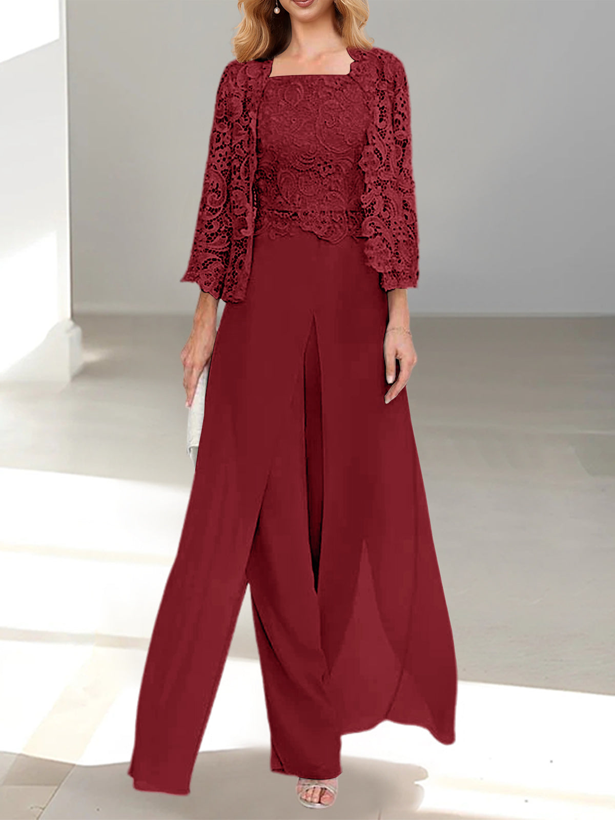CLAIRE LYON | ÉLÉGANTE ENSEMBLE PANTALON EN MOUSSELINE POUR FEMME