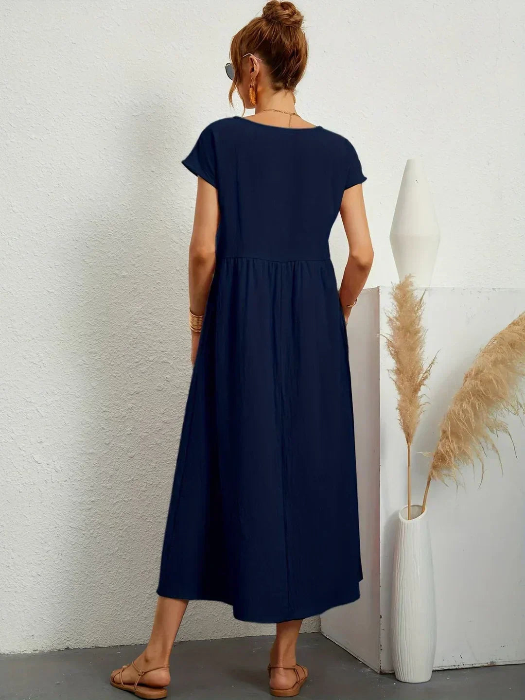 CLAIRE LYON | ROBE MIDI PLISSEE POUR FEMMES