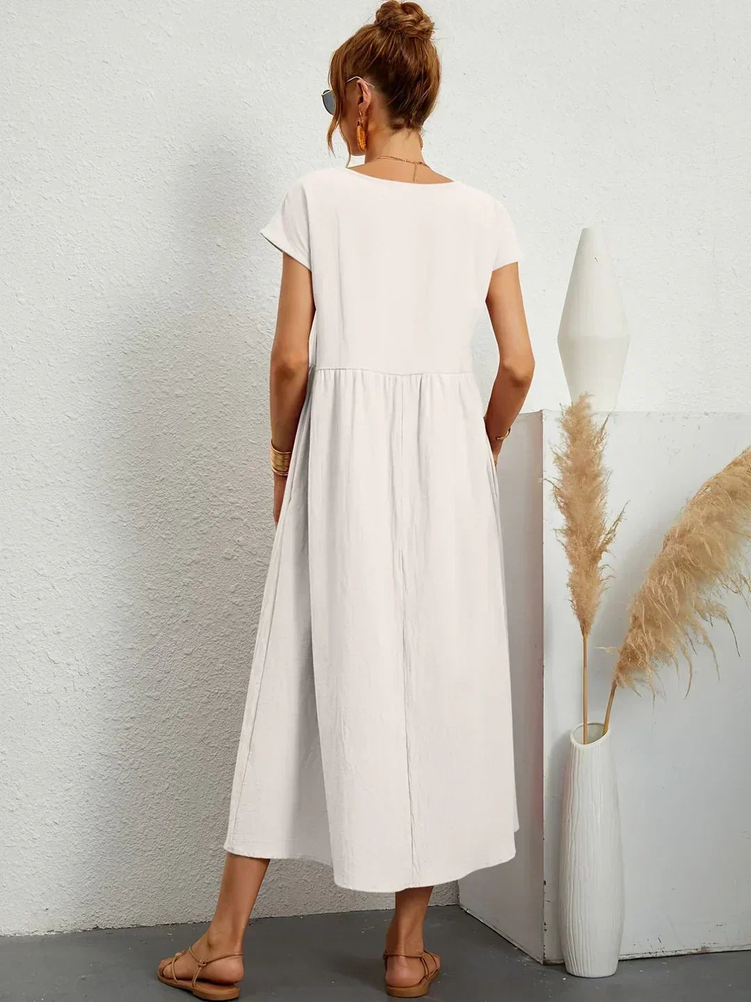 CLAIRE LYON | ROBE MIDI PLISSEE POUR FEMMES