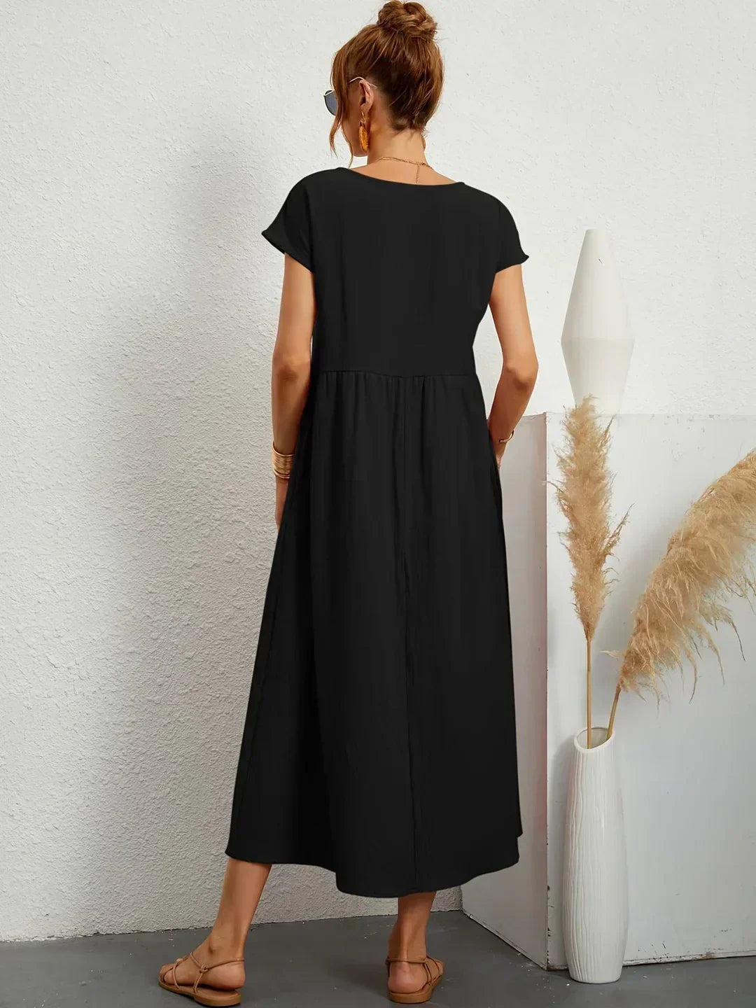 CLAIRE LYON | ROBE MIDI PLISSEE POUR FEMMES