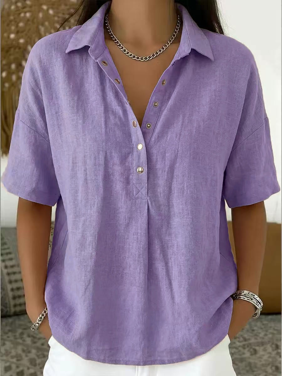 CLAIRE LYON | CHIC BLOUSE COL V POUR FEMMES