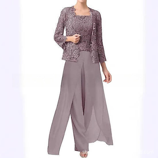 CLAIRE LYON | ÉLÉGANTE ENSEMBLE PANTALON EN MOUSSELINE POUR FEMME