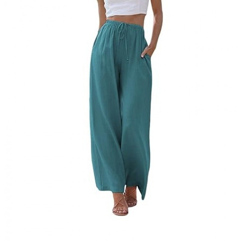 CLAIRE LYON | PANTALONS CLASSIQUES À JAMBES LARGES POUR FEMMES