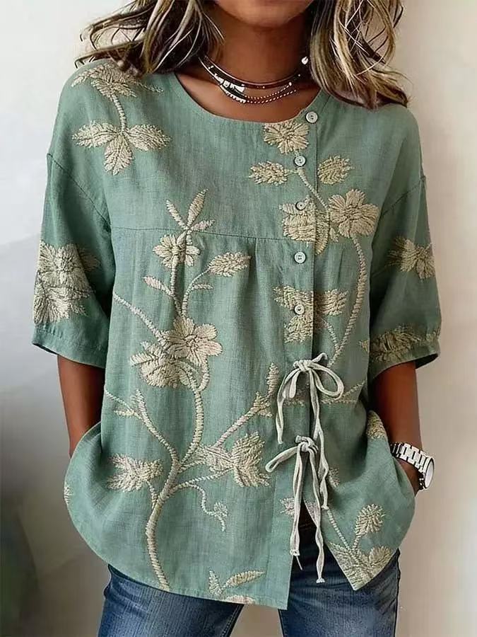 CLAIRE LYON | TOP BRODÉ CLASSIQUE POUR FEMME
