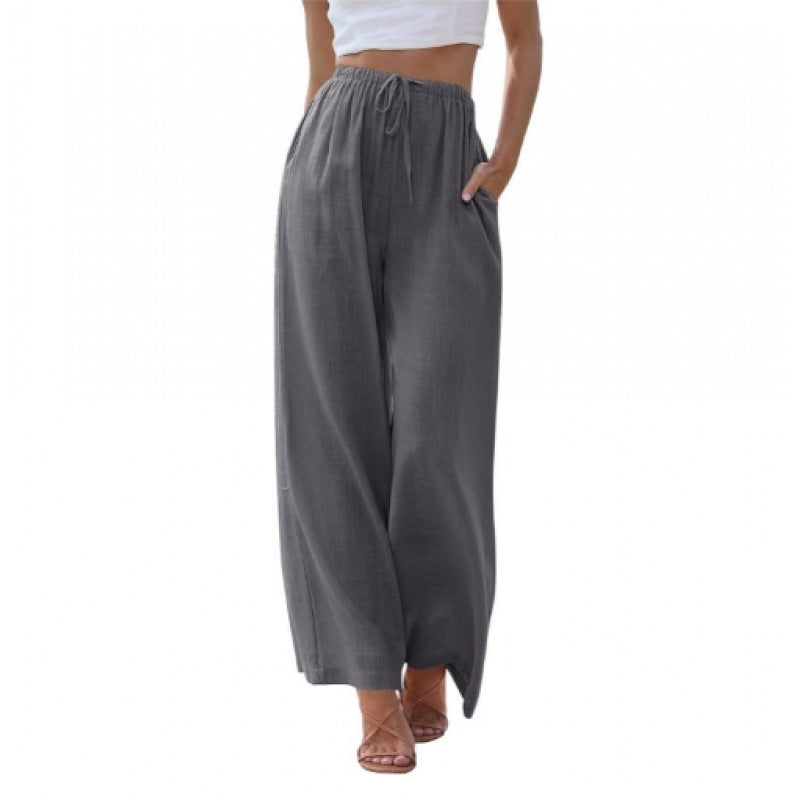 CLAIRE LYON | PANTALONS CLASSIQUES À JAMBES LARGES POUR FEMMES