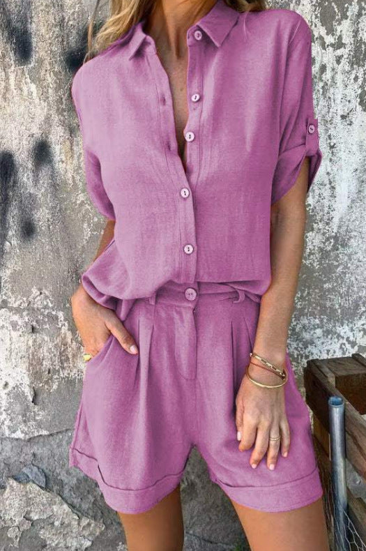 CLAIRE LYON | ENSEMBLE COURT EN LIN POUR FEMMES