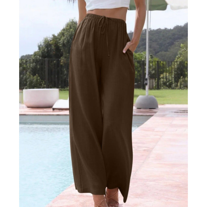 CLAIRE LYON | PANTALONS CLASSIQUES À JAMBES LARGES POUR FEMMES