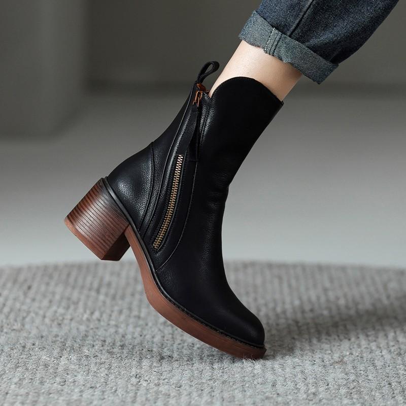 CLAIRE LYON | BOTTINES À TALON BLOQUÉ POUR FEMMES