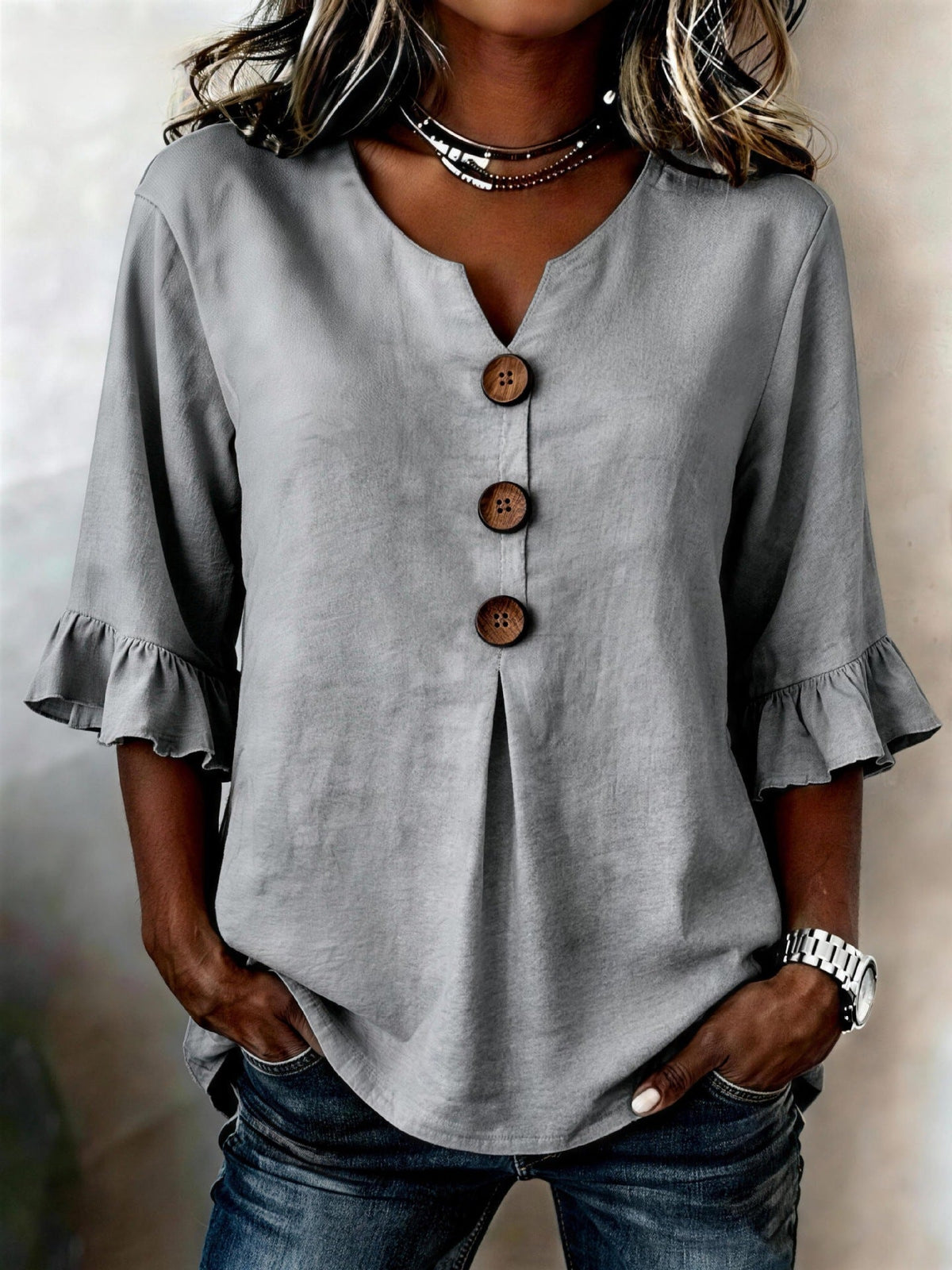 CLAIRE LYON | BLOUSE À VOLANTS ROMANTIQUE POUR FEMMES
