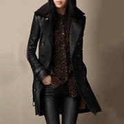 Tanja - Manteau Trench en Cuir Élégant