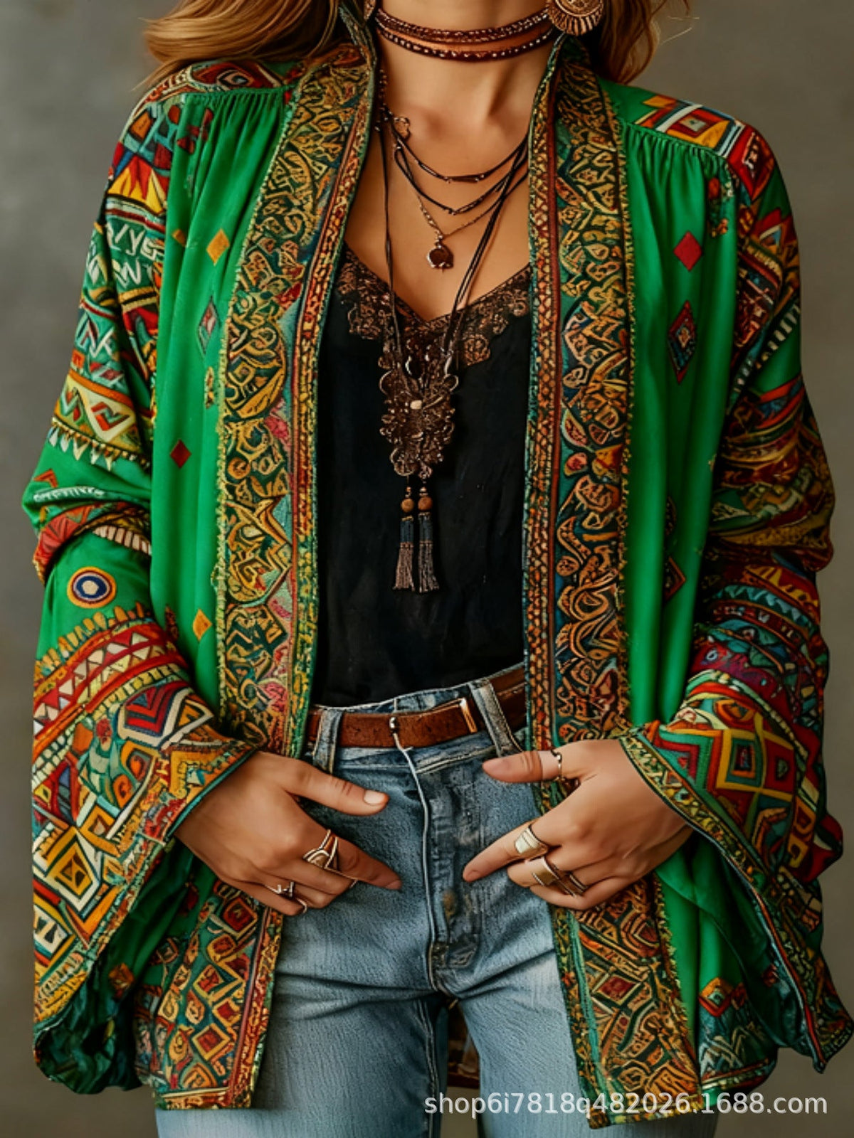 CLAIRE LYON | VESTE BOHO EN VELOURS POUR FEMMES