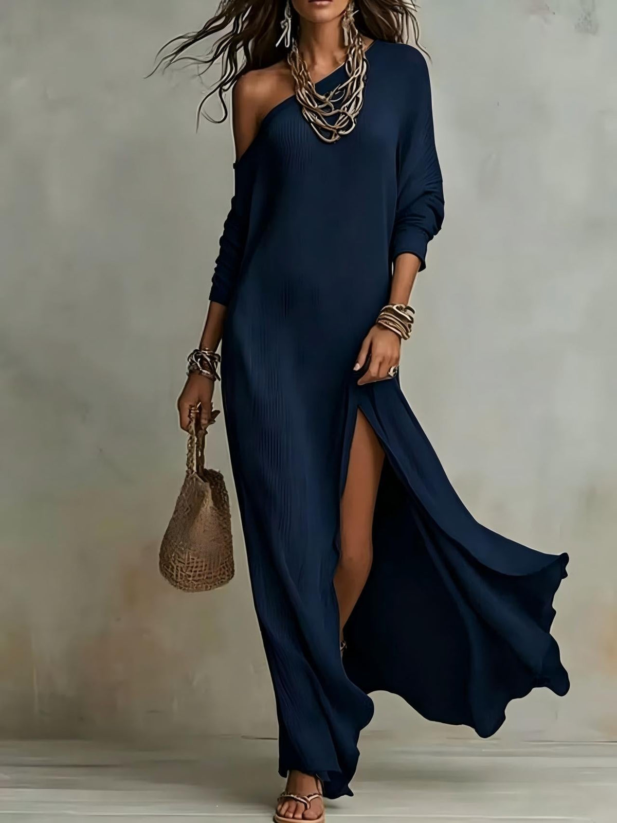 CLAIRE LYON | ROBE À UNE ÉPAULE POUR FEMMES