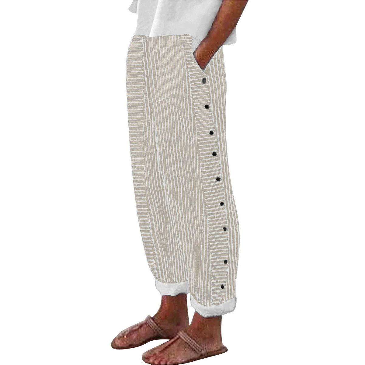 CLAIRE LYON | PANTALONS RAYÉS POUR FEMMES