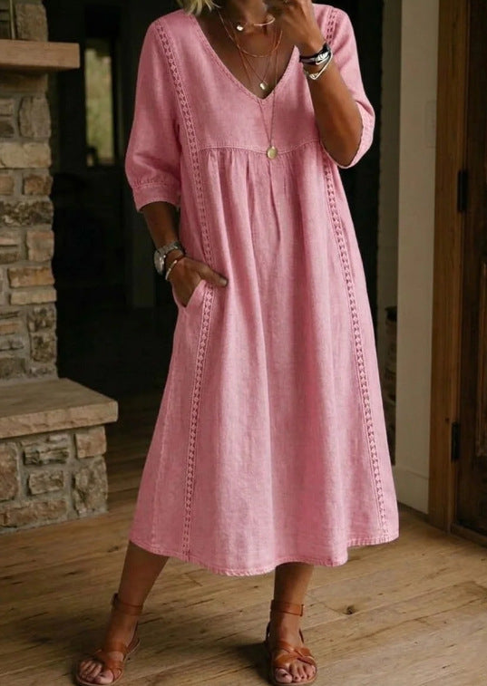 CLAIRE LYON | ROBE EN DENIM ANCIEN À COUPE LOOSE POUR FEMMES