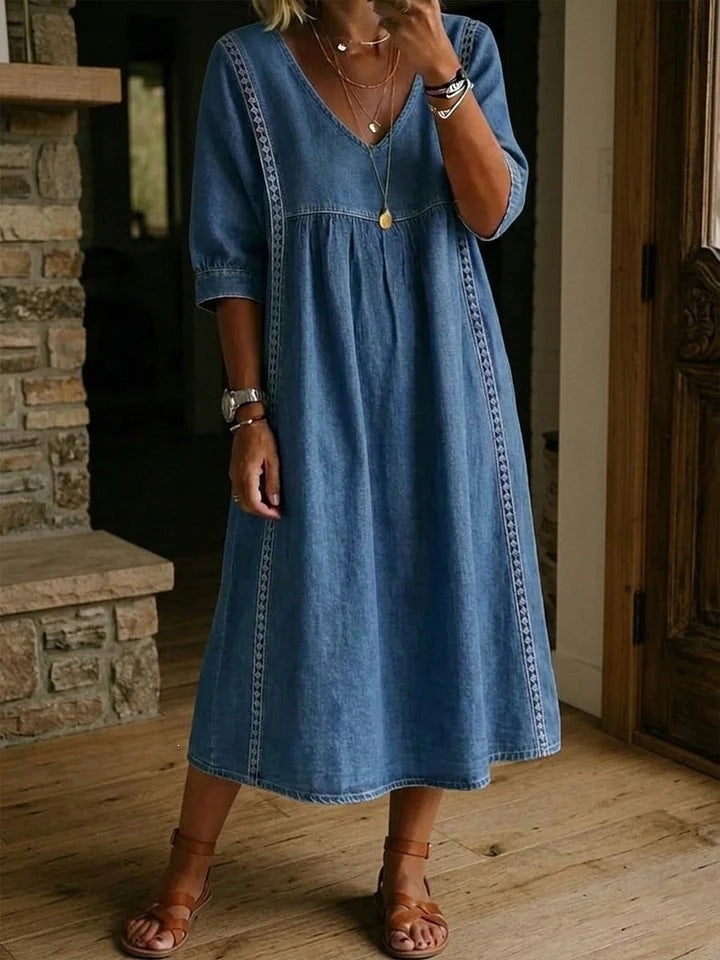 CLAIRE LYON | ROBE MIDI EN DENTELLE CHIC POUR FEMMES