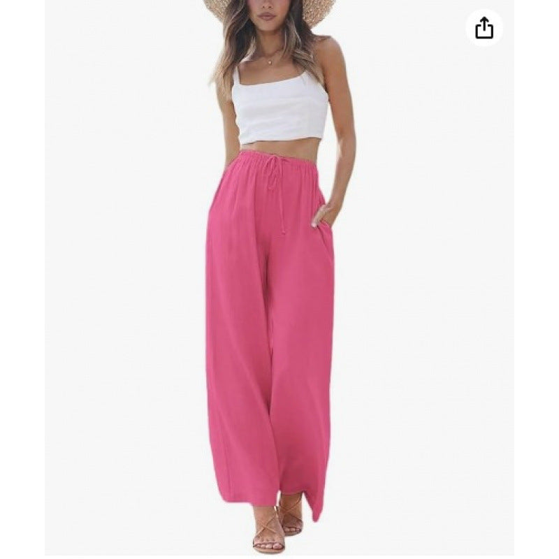 CLAIRE LYON | PANTALONS CLASSIQUES À JAMBES LARGES POUR FEMMES