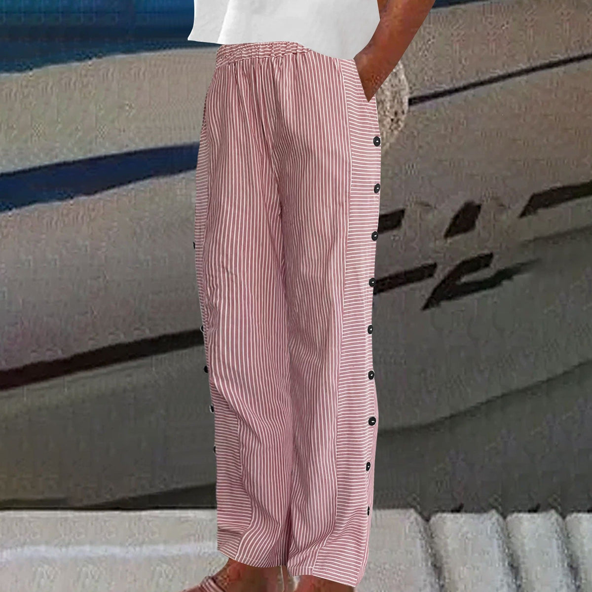 CLAIRE LYON | PANTALONS RAYÉS POUR FEMMES