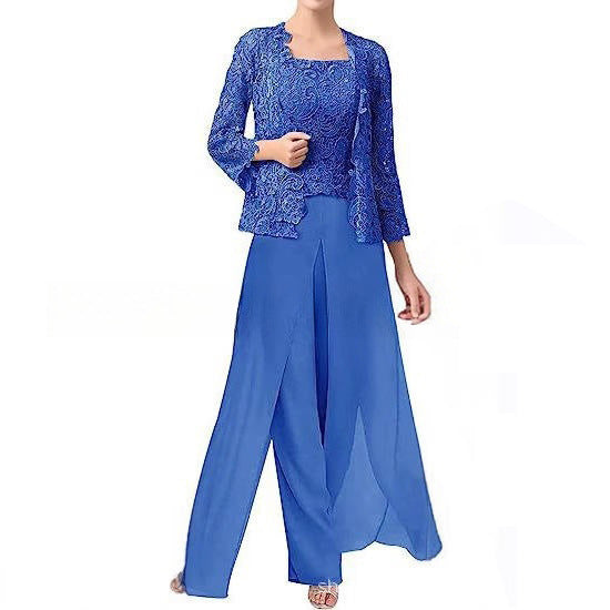 CLAIRE LYON | ÉLÉGANTE ENSEMBLE PANTALON EN MOUSSELINE POUR FEMME