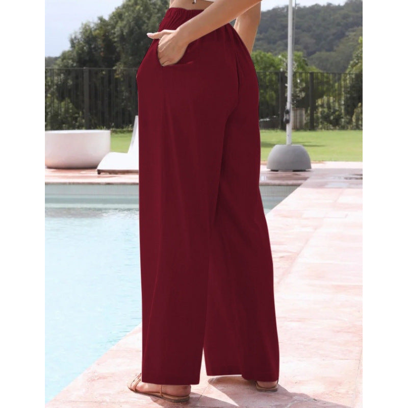 CLAIRE LYON | PANTALONS CLASSIQUES À JAMBES LARGES POUR FEMMES