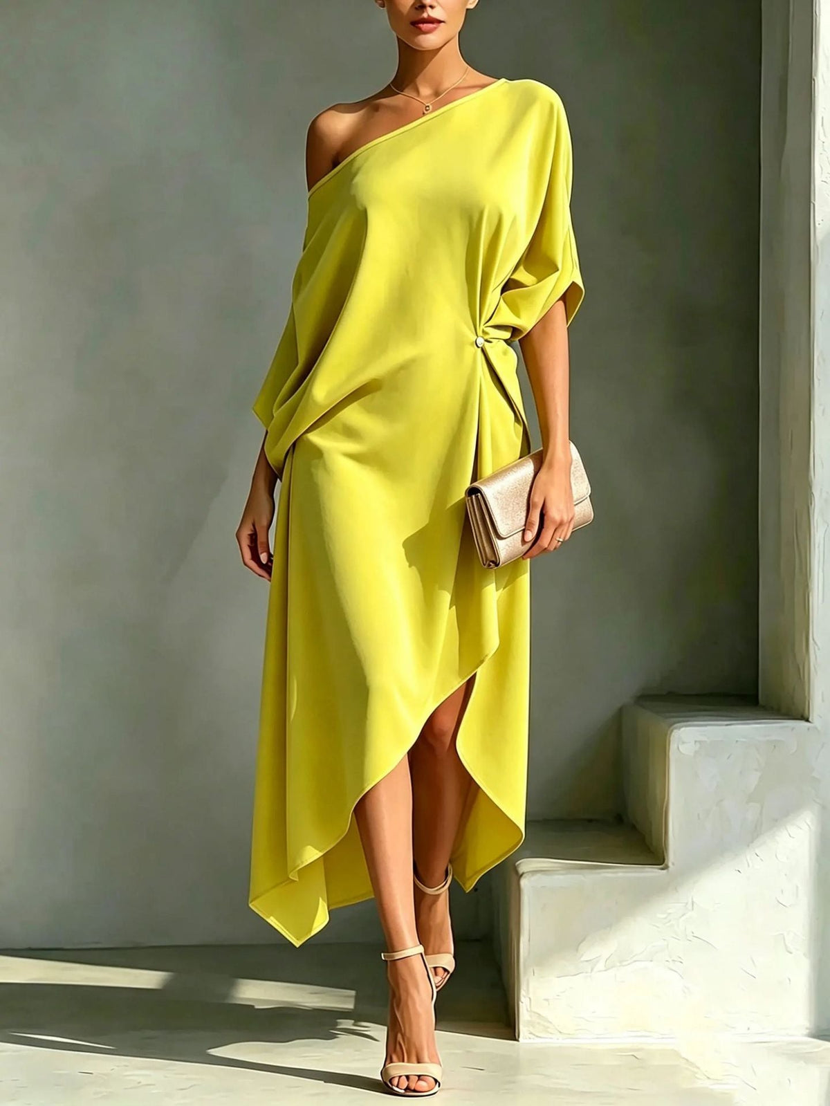 CLAIRE LYON | ROBE CHIC ASYMÉTRIQUE POUR FEMMES