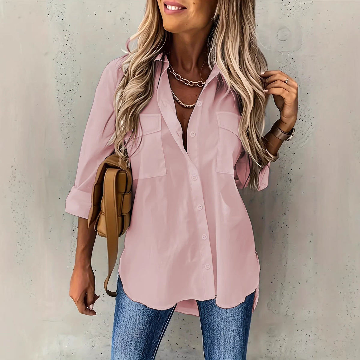 CLAIRE LYON | CHEMISE FORMELLE CLASSIQUE À MANCHES LONGUES POUR FEMMES