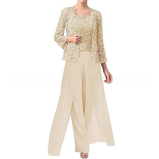 CLAIRE LYON | ÉLÉGANTE ENSEMBLE PANTALON EN MOUSSELINE POUR FEMME