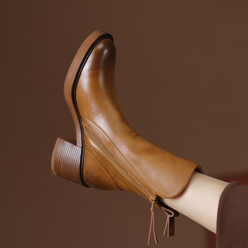 CLAIRE LYON | BOTTINES À TALON BLOQUÉ POUR FEMMES