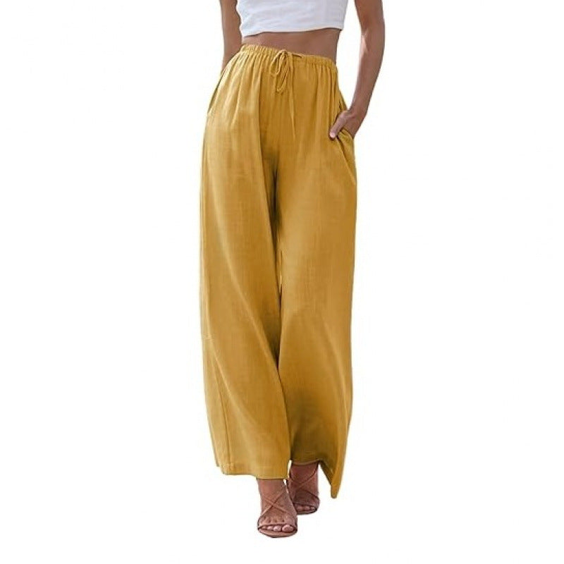 CLAIRE LYON | PANTALONS CLASSIQUES À JAMBES LARGES POUR FEMMES