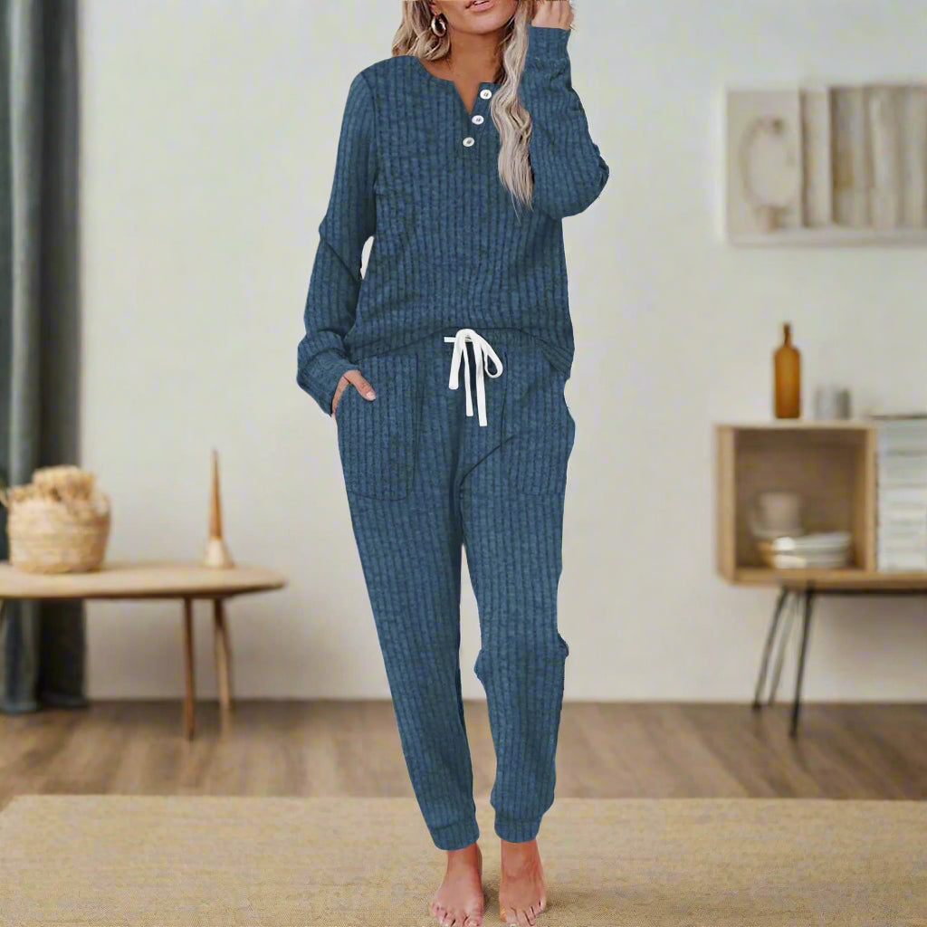 CLAIRE LYON | ENSEMBLE PYJAMA CÔTELÉ POUR FEMMES