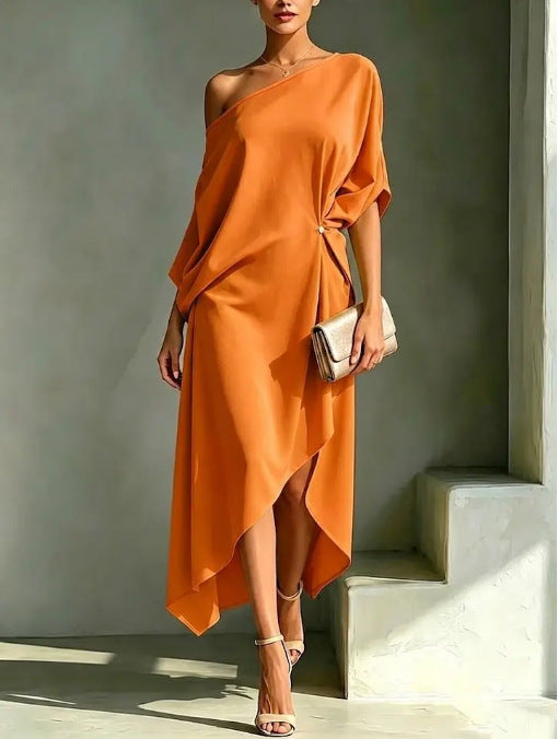 CLAIRE LYON | ROBE CHIC ASYMÉTRIQUE POUR FEMMES