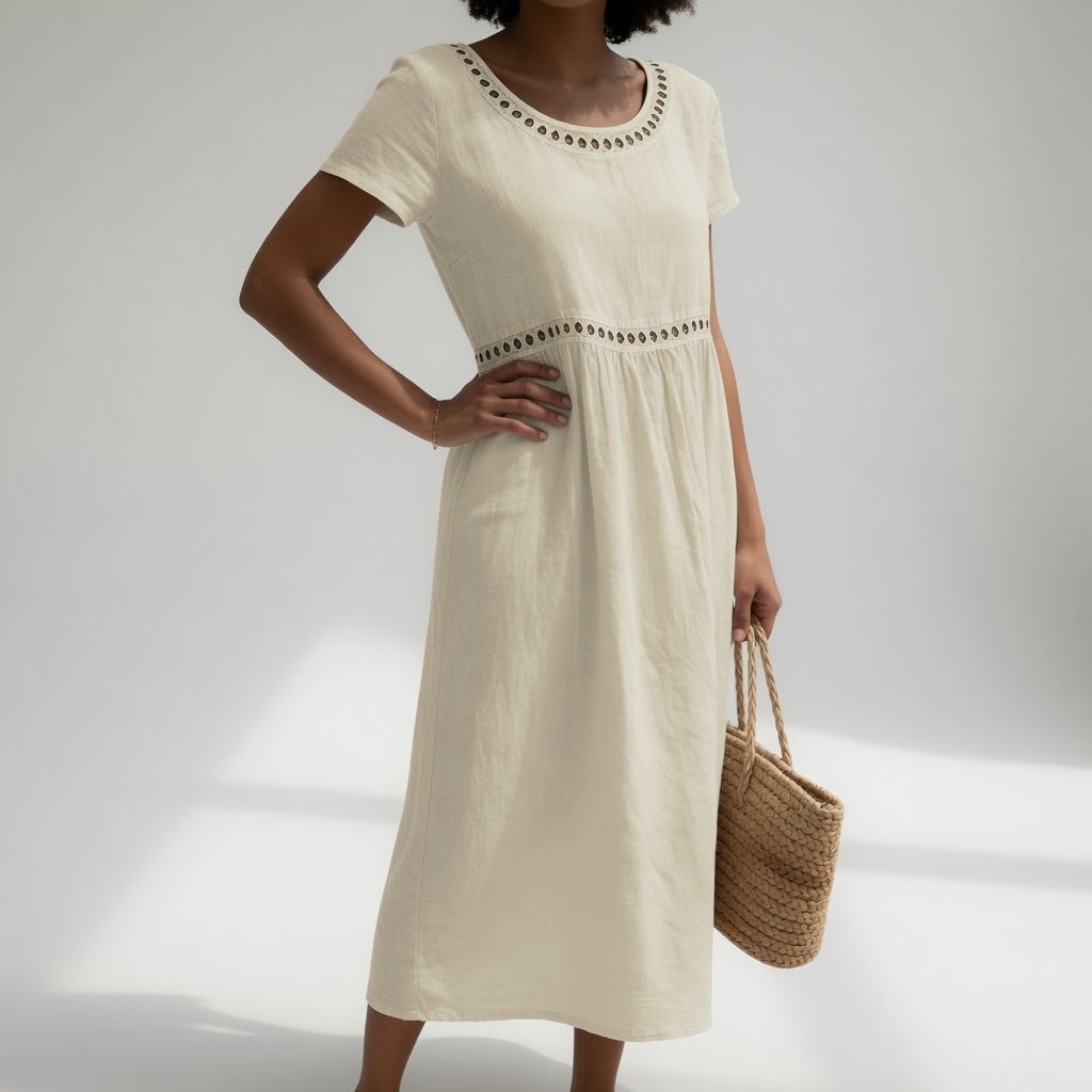 CLAIRE LYON | ROBE EMPIRE BRODÉE POUR FEMMES