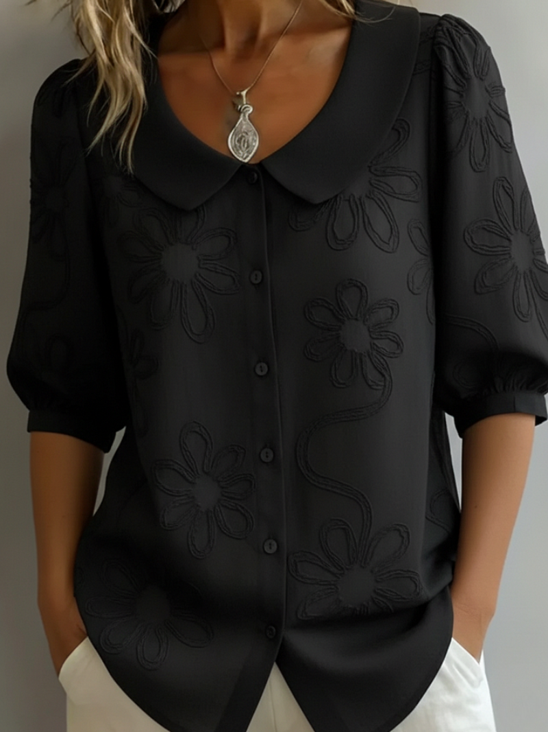 CLAIRE LYON | BLOUSE FLORALE COL ROND POUR FEMMES