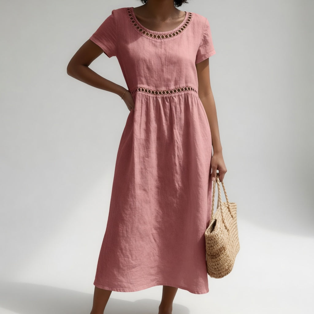 CLAIRE LYON | ROBE EMPIRE BRODÉE POUR FEMMES