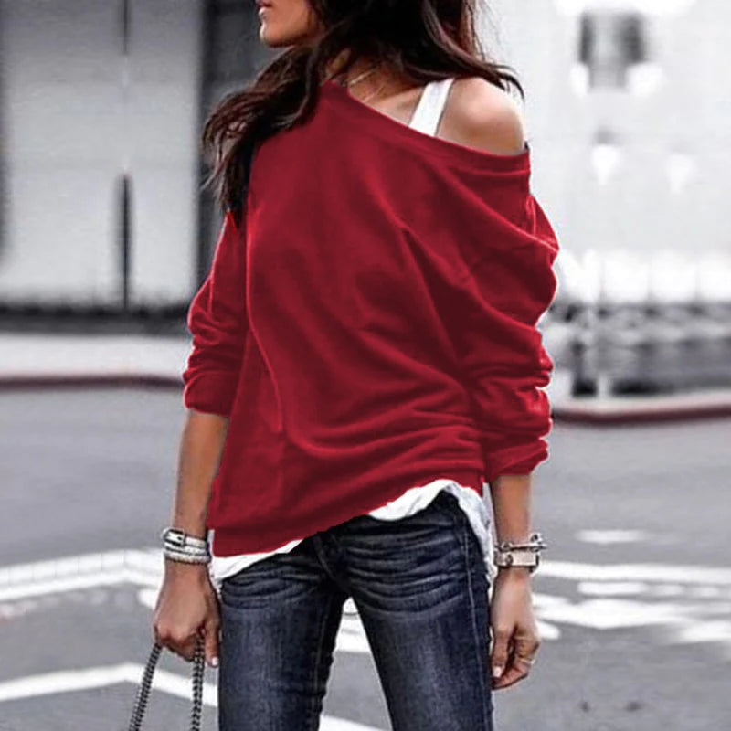 Nathalie - Pull dénudées femme