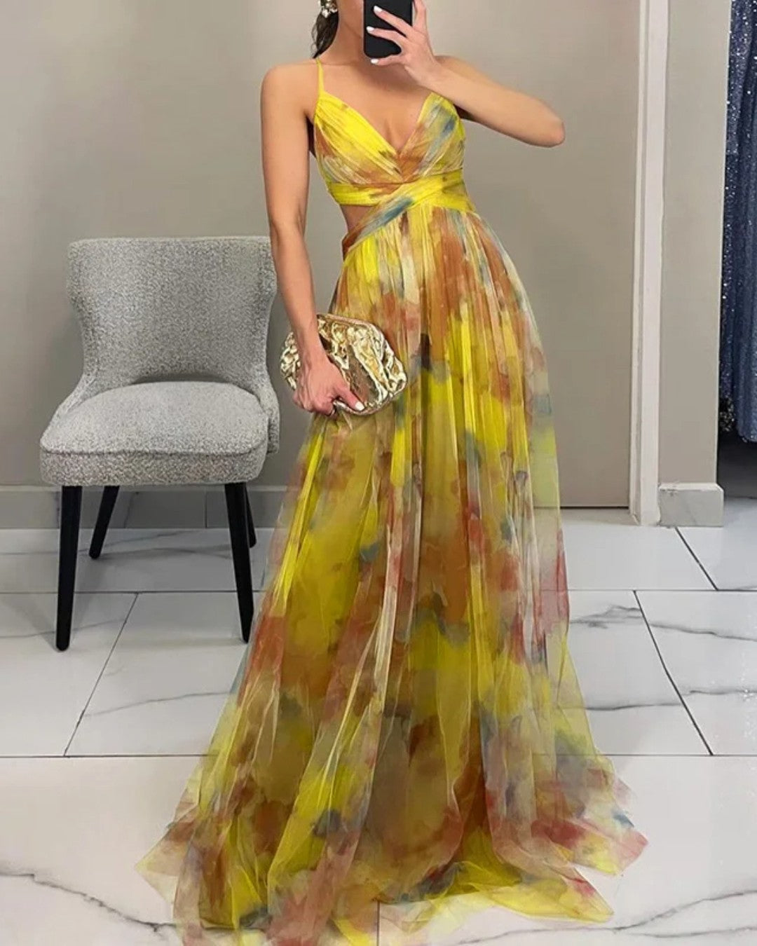 CLAIRE LYON | ROBE MAXI FLORALE POUR FEMMES