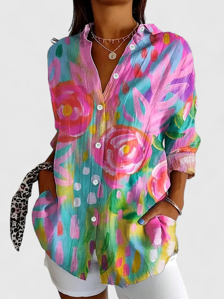 CLAIRE LYON | BLOUSE IMPRIMÉE CLASSIQUE POUR FEMME
