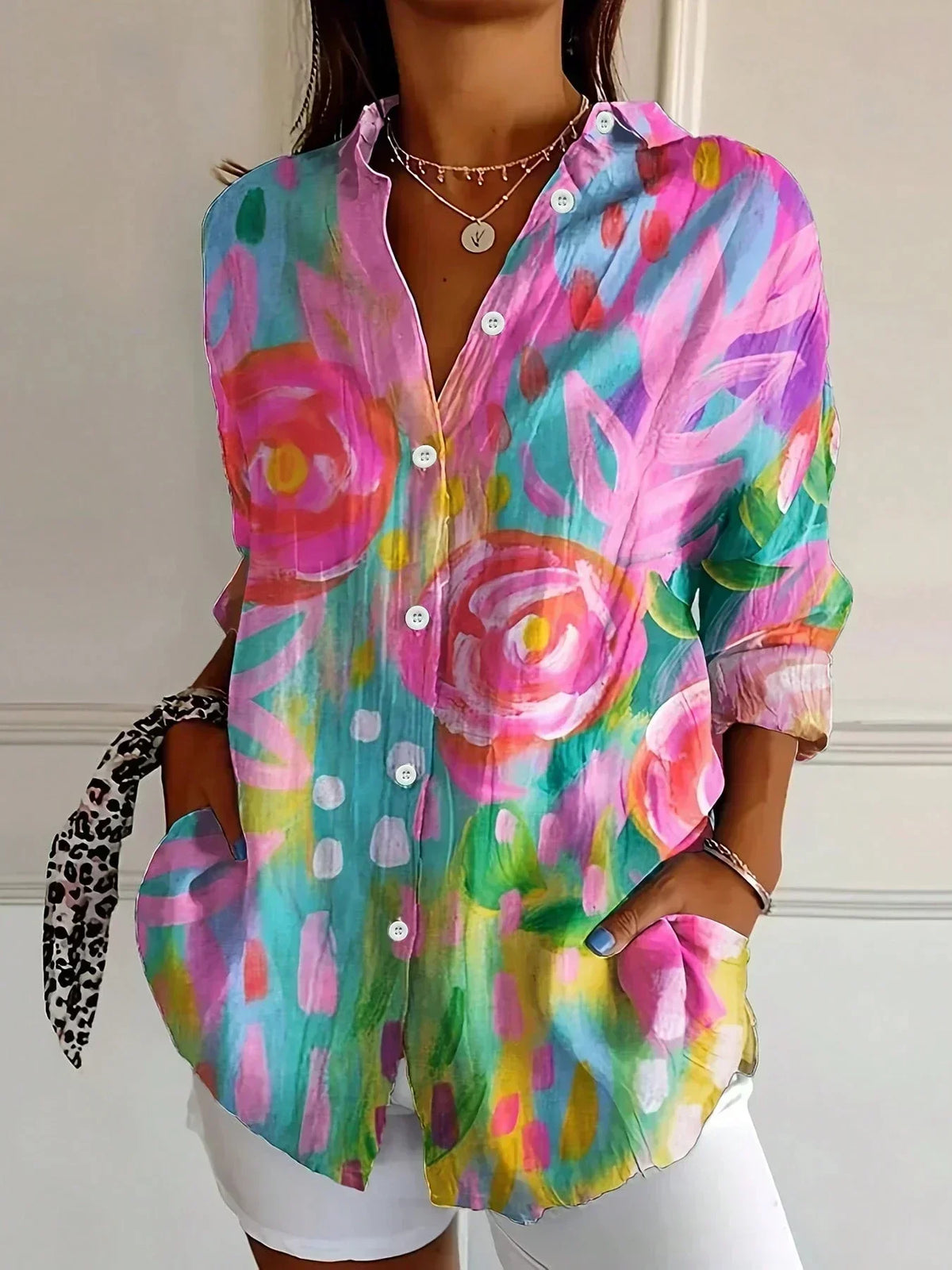 CLAIRE LYON | BLOUSE IMPRIMÉE POUR FEMMES