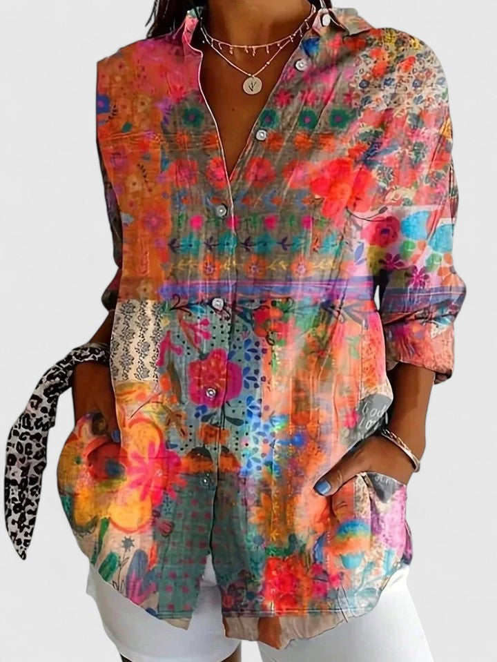 CLAIRE LYON | BLOUSE IMPRIMÉE CLASSIQUE POUR FEMME