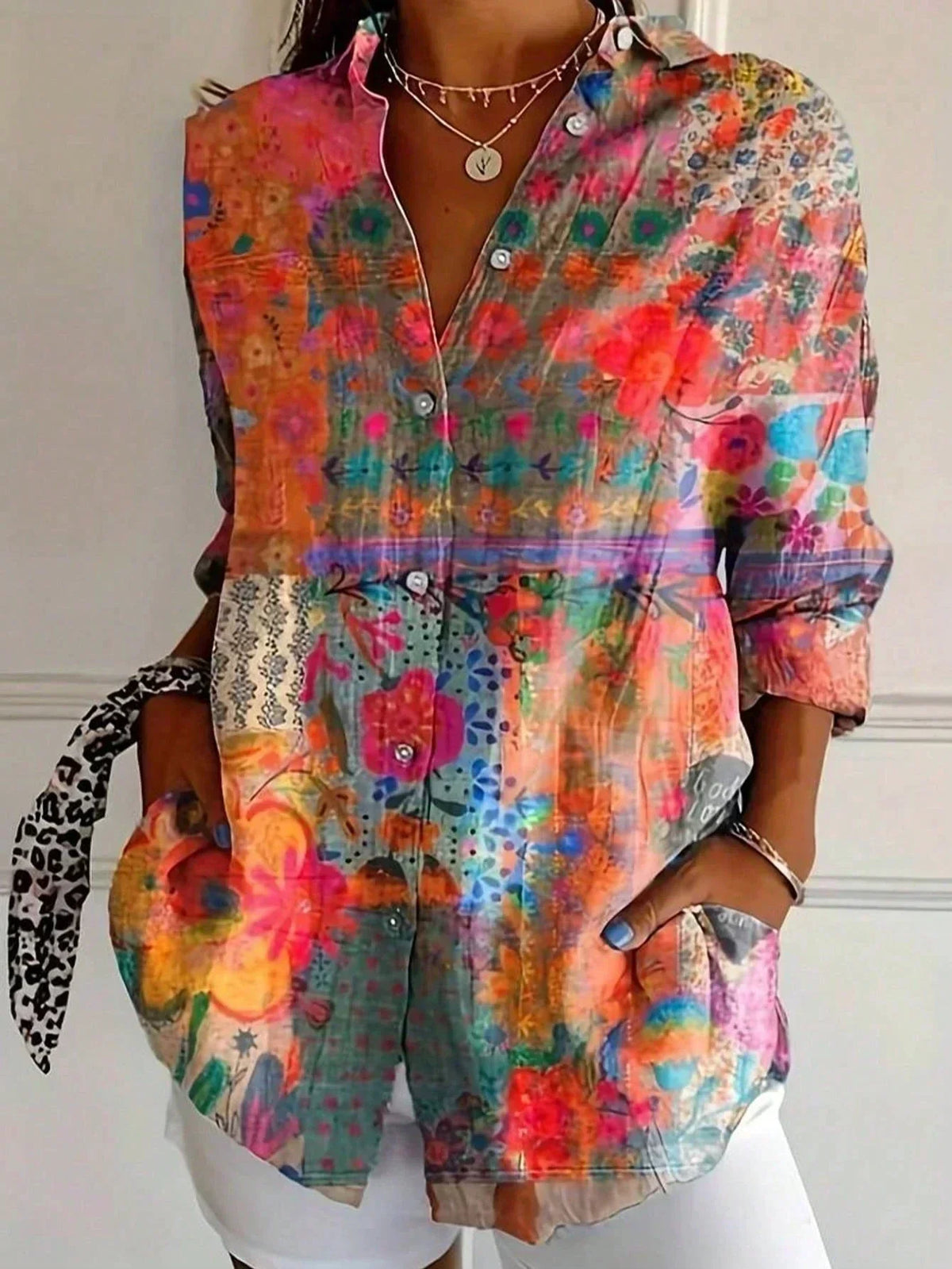 CLAIRE LYON | BLOUSE IMPRIMÉE POUR FEMMES