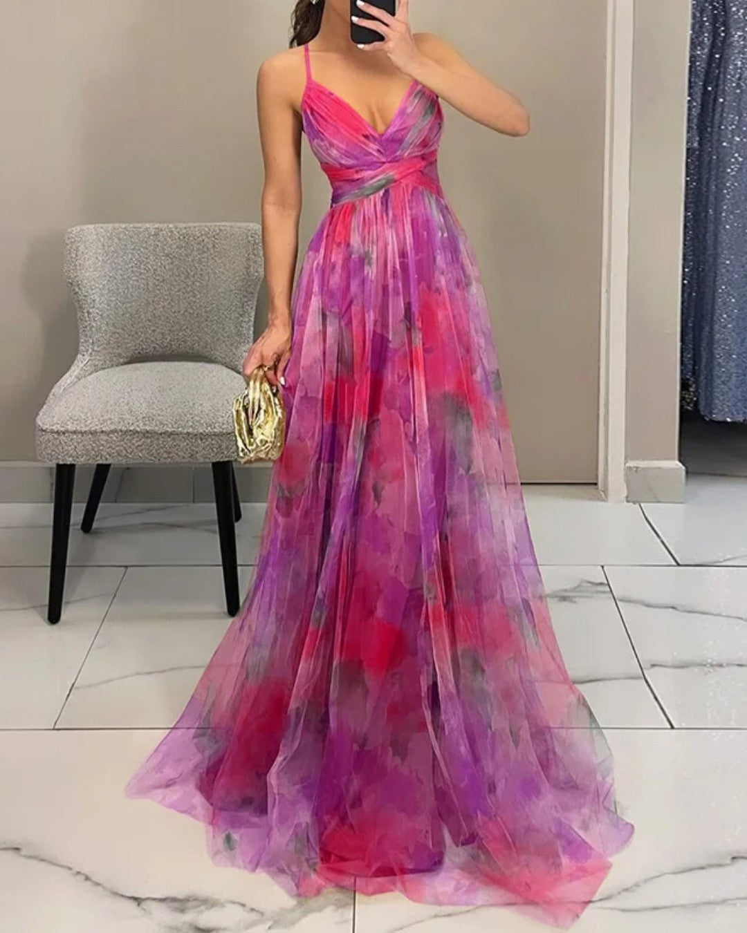 CLAIRE LYON | ROBE MAXI FLORALE POUR FEMMES