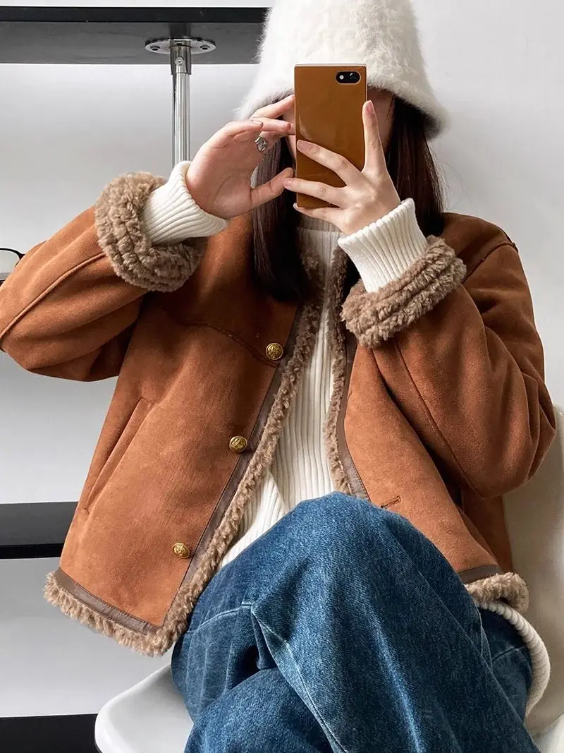 Aspen - Veste en Daim Vintage