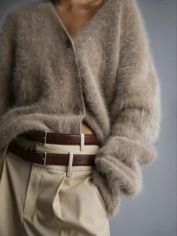 Gabrielle - Cardigan Maille Élégant Confortable Femme