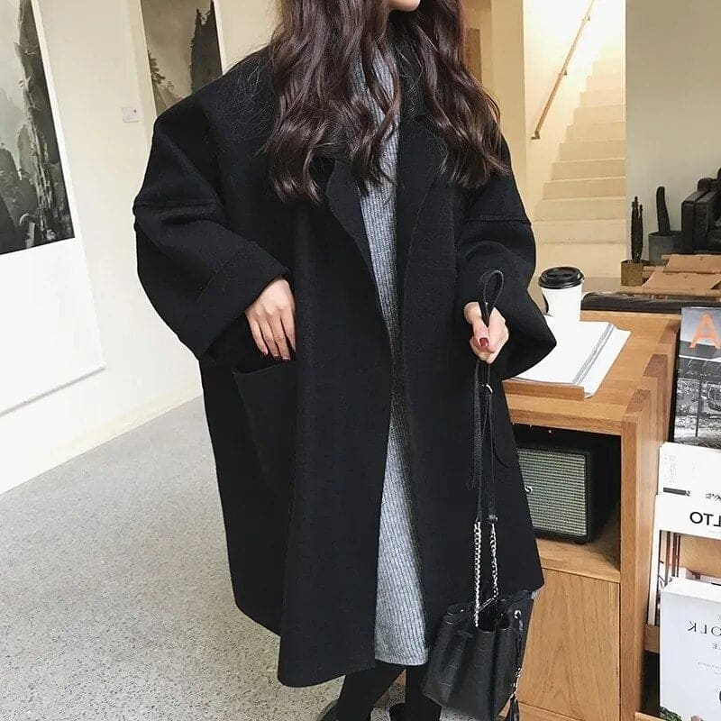 MAURA | Manteau Trench en Mélange de Maille Oversize