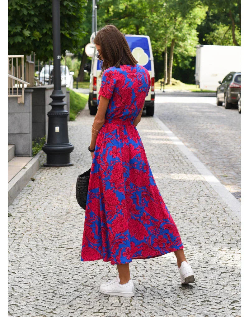 CLAIRE LYON | ROBE ÉLÉGANTE À COL EN V POUR FEMME