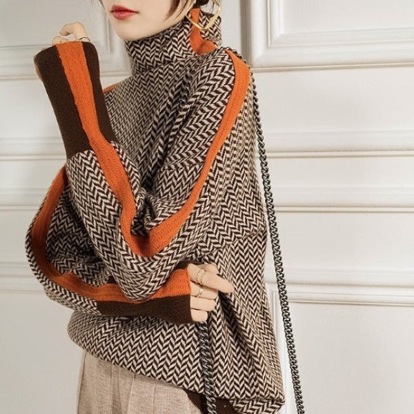 Penny | Pull col roulé chiné